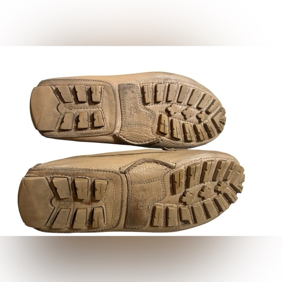 COACH Arlene Pebbled Leather Turnlock Loafers - Nude/Beige Size 6.5 - Picture 7 of 9